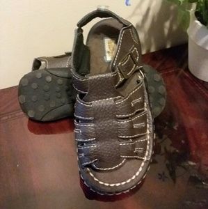 Healthtex Brown Toddler Sandals sz 10